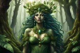 earth queen of forest realistic