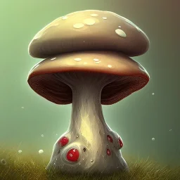 cute mushroom with face