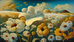 big flower meadow filled with dreams, Catherine Abel style