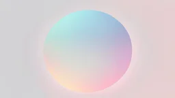 Soft pastel gradient circle. Round design with light, glow. Vector illustrations isolated on white background.