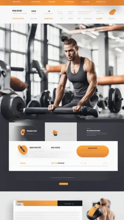 Design a user-friendly and visually appealing landing page for a gym website, prioritizing an intuitive user experience