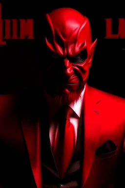 Devil red photo with the text latman