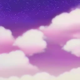 purple sky full of stars, sunflower field, anime, high res, makoto shinkai