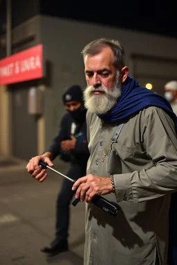 weißer mann wird brutal von einem schwarzen türken abgestochen und getötet