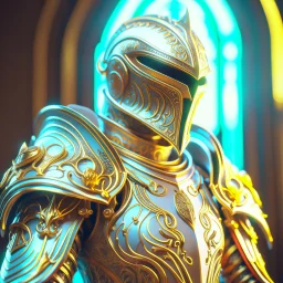 stylized holy knight with ornaments, epic, fantasy, intricate, hyper detailed, artstation, concept art, smooth, sharp focus, ray tracing, vibrant, photorealistic, textured, centered, 4k