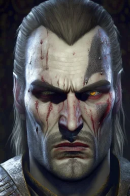 Portrait of Emhyr, from the Witcher 3 videogames, no Blood on his face