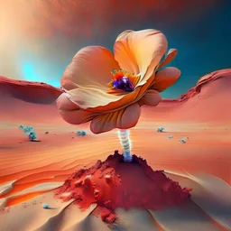 beautifull flower on mars