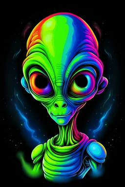 Rainbow alien