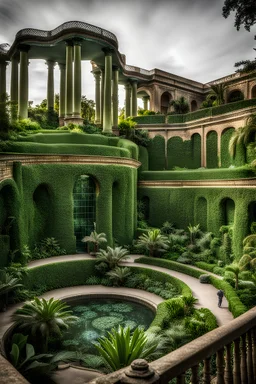 the hanging tropical gardens of Babylon in eden via Kew in the curved bush of ghosts