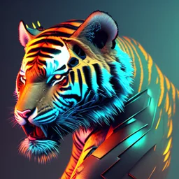 cyber tiger in 3d