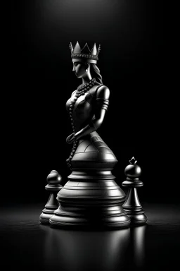 a pawn becoming a queen, symbolising a person's transformation by fulfilling their potential