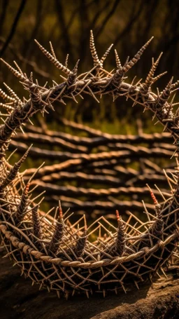 A crown of barbedwire