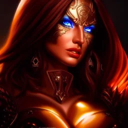 Ultra detailed fullbody Portrait in oil on canvas of Diablo character- busty beautiful female Crusader with Armor,extremely detailed digital painting,intense stare, extremely detailed face, crystal clear eyes, mystical colors ,perfectly centered image, perfect composition, rim light, beautiful lighting,masterpiece ,8k, stunning scene, raytracing, anatomically correct, in the style of Steve Jung and robert e howard and Wizyakuza and Ohrai Noriyoshi and Simon Bisley and uncannyknack and kilory.