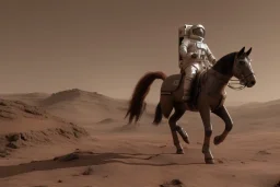 Riding horse astronaut mars unreal engine 5, octan render