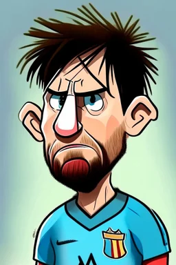 cartoon messi