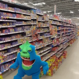 creepy monster in walmart