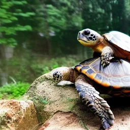 turtle looking at the scenery