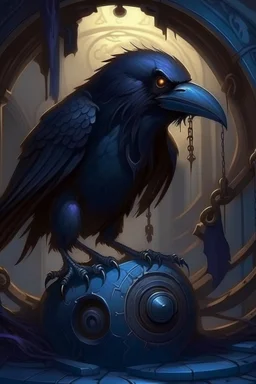 Raven Monster in einer fantesy weld