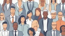 An impactful image reflecting the importance of successful recruitment strategies in the business world and how these strategies can make employee teams more diverse and productive, contributing to success in today's competitive job market.
