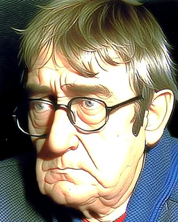 man wearing glasses, simple 3d animation