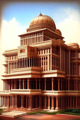 Dravidian style architectural building for Supreme Court of India