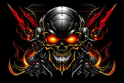 logo diable cyberpunk firestarter hardrock emission radio