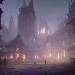 A school in a magical town for warlocks and witches