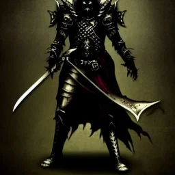 Un chevalier de dark fantasy