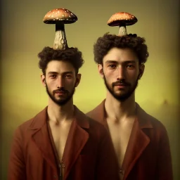 Portrait of a young man, with a magic mushroom on his head, LSD style, in Alexandre cabanel style, 8k, HD, cinematography, photorealistic, Cinematic, Color Grading, Ultra-Wide Angle, Depth of Field, hyper-detailed, beautifully color-coded, insane details, intricate details, beautifully color graded, Cinematic, Color Grading, Editorial Photography, Depth of Field, DOF, Tilt Blur, White Balance, 32k, Super-Resolution, Megapixel, ProPhoto RGB, VR, Halfrear Lighting, Backlight, Nat