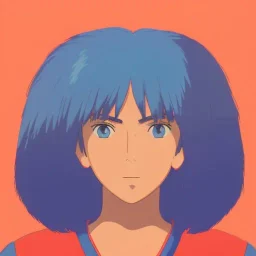 A beautiful portrait of a cyborg lion blue neon color scheme, high key lighting, volumetric light high details psychedelic background