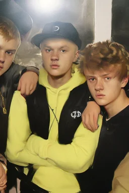 Extremely rich danish teenage rap artists portrait in the style of rembrandt