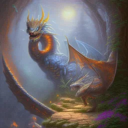 dragon by Thomas Kinkade