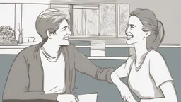 The image for the article could depict two individuals engaged in friendly conversation, wearing expressive smiles on their faces. This image symbolizes effective communication and trust-building in personal relationships, as the individuals appear to be enjoying the dialogue and positive interaction with each other.