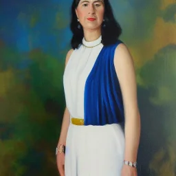 Full body portrait, painting, medium shot lady avittat