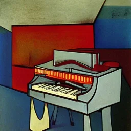 Hitler play hammond organ by picasso