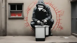 hacker by banksy