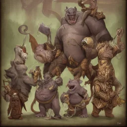 D&D, Giff, Fantasy, Hippo, Anthropomorphic