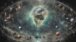 matrix universe, space, planets, god creation, few races of aliens on the earth