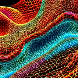 villi of vascular cells, abstract picture