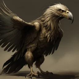 A creature with a combination of an eagle's head and a horse's body