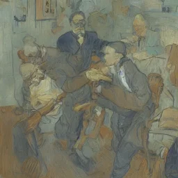 VAN GOGH CUTTING HIS OWN EAR