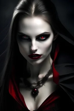 Вампир могучий и красивый с вампиркой нежная и очень красивая