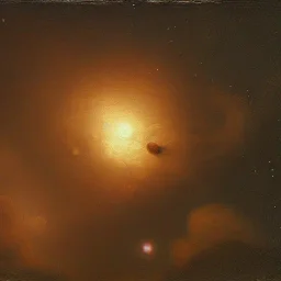 Rembrandt, stars, planets, ships, space