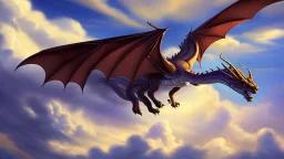 dragon in a big cloud