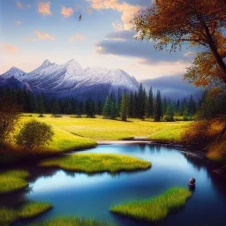 , beautiful landscape, realistic and natural, detailed full-color, nature, hd photography, galen rowell, david muench, perfect composition, gloss, hyperrealism