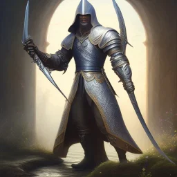 Ultra detailed in oil on canvas "sword Excalibur" ,extremely detailed digital painting,ultrarealistic skin,intense stare, mystical colors ,perfectly centered image, perfect composition, rim light, beautiful lighting,masterpiece ,8k, stunning scene, raytracing, anatomically correct, in the style by Assassin’s Creed, by artgerm,