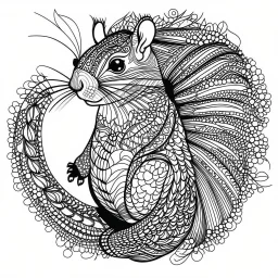 squirrel, mandala, minimal lines, cartoon, white back ground color, real style, realistic, minimalistic, minimal black line art, line art, crisp line art, unique coloring sheet, outlined, outline, crisp, crisp line edges, illustration, thin lines, crisp clear lines, line art, clean line art, unique, 8k, amazing, masterpiece, no colors, no dark color, no black color, avoid thick black, minimalistic line edges, pure white back ground, image character full fit to page,