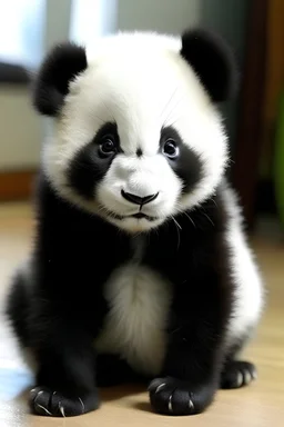um panda filhote