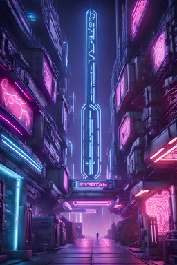 Expressively detailed and intricate 3d rendering of a hyperrealistic : cyberpunk gate, dystopian, neon, side view, symetric, artstation: award-winning: professional portrait: fantastical: clarity: 16k: ultra quality: striking: brilliance: amazing depth: masterfully crafted.