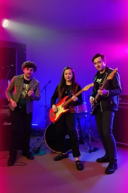 the cast from the "push the tempo" music video
